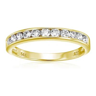 Vir Jewels 1/2 Cttw Classic Diamond Wedding Band In 14k Gold Channel Set In Yellow