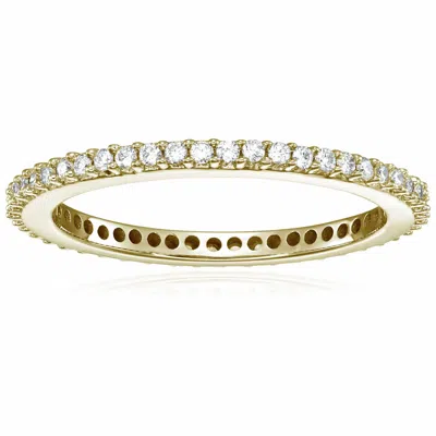 Vir Jewels 1/2 Cttw Diamond Eternity Ring Wedding Band 14k Gold Prong Set In Yellow