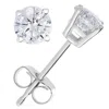 Vir Jewels 1/2 Cttw Diamond Stud Earrings 14k White Gold Push Backs Round 4 Prong Basket In White