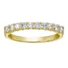 Vir Jewels 1/2 Cttw Diamond Wedding Band Prong Set 14k Yellow Gold Prong Set 10 Stone Round In Silver