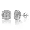 Vir Jewels 1/2 Cttw Lab Created Diamond Stud Earrings 925 Sterling Silver Prong 2/3 Inch In Silver