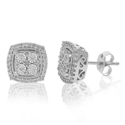 Vir Jewels 1/2 Cttw Lab Created Diamond Stud Earrings 925 Sterling Silver Prong 2/3 Inch