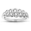 Vir Jewels 1/2 Cttw Lab Grown Diamond Ring In Sterling Silver For Women In Metallic