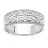 Vir Jewels 1/2 Cttw Lab Grown Diamond Ring In Sterling Silver For Women In Silver