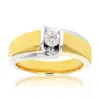 Vir Jewels 1/2 Cttw Men's Diamond Engagement Ring 18k Yellow Gold And Platinum In White
