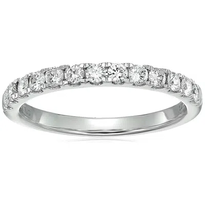 Vir Jewels 1/2 Cttw Round Diamond Wedding Band For Women In 14k White Gold 13 Stones Prong Set