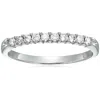 Vir Jewels 1/3 Cttw Diamond Wedding Band 14k White Gold 10 Stone Prong Set Round In White