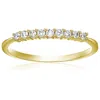 Vir Jewels 1/3 Cttw Diamond Wedding Band 14k White Or Yellow Gold 9 Stones Prong Set Round In Yellow