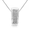 Vir Jewels 1/3 Cttw Princess Diamond Pendant Necklace 14k White Gold With 18 Inch Chain In White