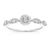 Vir Jewels 1/3 Cttw Wedding Engagement Ring For Women, Round Lab Grown Diamond Ring In 14k White Gold, Prong Se In Silver