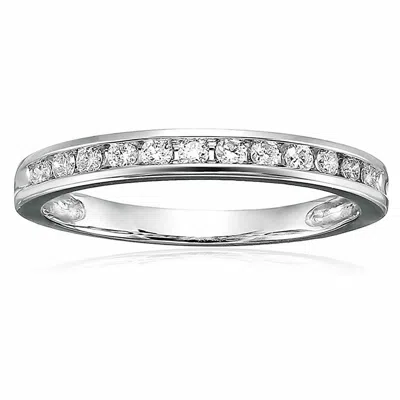 Vir Jewels 1/4 Cttw Classic Diamond Wedding Band 14k Gold Channel Set Round In White