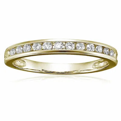 Vir Jewels 1/4 Cttw Classic Diamond Wedding Band 14k Gold Channel Set Round In Yellow