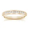 Vir Jewels 1/4 Cttw Comfort Fit Diamond Wedding Band 14k Gold Channel Set Bridal Ring In Yellow