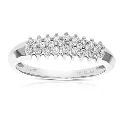 Vir Jewels 1/4 Cttw Lab Created Diamond Wedding Band 925 Sterling Silver Prong