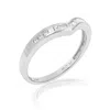 Vir Jewels 1/4 Cttw Princess Diamond V Shape Wedding Band 14k White Gold Channel In White