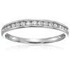 Vir Jewels 1/5 Cttw Classic Diamond Wedding Band 10k White Or Yellow Gold Channel Set In White