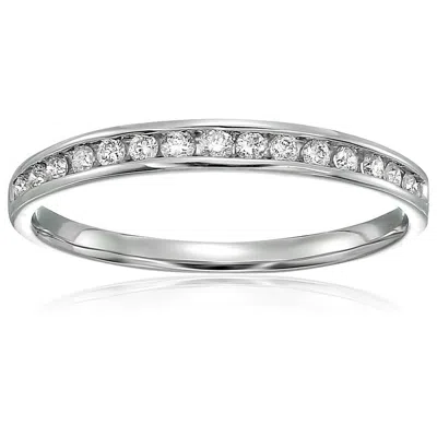 Vir Jewels 1/5 Cttw Classic Diamond Wedding Band 10k White Or Yellow Gold Channel Set