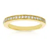 Vir Jewels 1/5 Cttw Diamond Wedding Band In 10k Yellow Gold In Silver