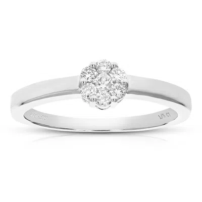 Vir Jewels 1/5 Cttw Lab Created Diamond Engagement Ring Sterling Silver Prong
