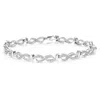 Vir Jewels 1/5 Cttw Lab Grown Diamond Fashion Bracelet In Sterling Silver 7 Inch For Women In Brown