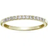 Vir Jewels 1/5 Cttw Pave Diamond Wedding Band For Women In 14k Yellow Gold Prong Set Ring In Yellow