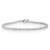 Vir Jewels 1.50 Cttw Lab Grown Diamond Tennis Bracelet In Sterling Silver 7 Inch For Women In Silver
