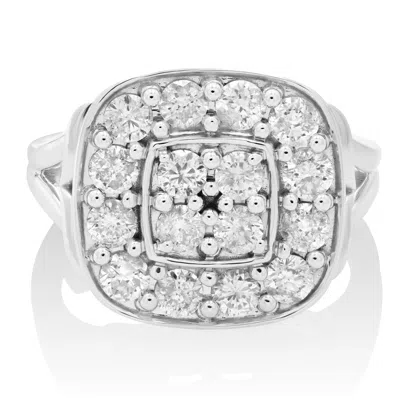 Vir Jewels 1.50 Cttw Diamond Engagement Ring Cushion Style 14k White Gold Bridal Wedding