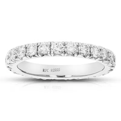 Vir Jewels 1.50 Cttw Lab Created Diamond Wedding Band 925 Sterling Silver Prong