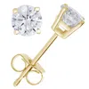 Vir Jewels 1.50 Cttw Lab Grown Diamond Stud Earrings 14k Gold Vs1 Clarity H-i Color Round In Yellow