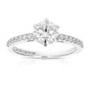 Vir Jewels 1.50 Cttw Wedding Engagement Ring For Women, Round Lab Grown Diamond Ring In 14k White Gold, Prong S In Silver