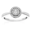 Vir Jewels 1/6 Cttw Lab Created Diamond Engagement Ring In Sterling Silver Prong In Silver