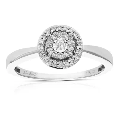 Vir Jewels 1/6 Cttw Lab Created Diamond Engagement Ring In Sterling Silver Prong