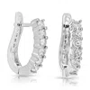 Vir Jewels 1.60 Cttw Diamond Hoop Earrings 14k White Gold In Silver