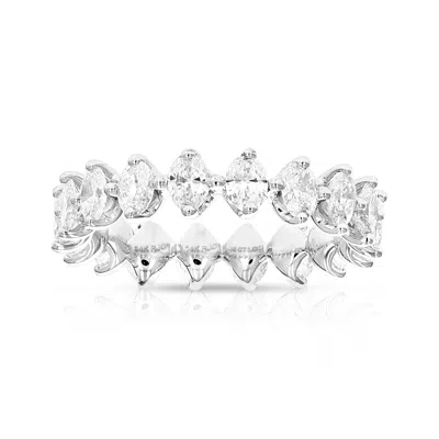 Vir Jewels 1.75 Cttw Oval Lab Grown Diamond Eternity Ring Wedding Band In 14k White Gold For Women In Metallic