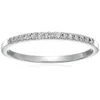 Vir Jewels 1/8 Cttw Petite Round Diamond Wedding Band For Women In 10k Gold Prong Set In White