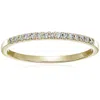 Vir Jewels 1/8 Cttw Petite Round Diamond Wedding Band For Women In 10k Gold Prong Set In Yellow
