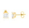 Vir Jewels 2 Cttw Cushion Lab Grown Diamond Stud Earrings In 14k Gold With Push Backs For Women In Gold