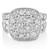 Vir Jewels 2 Cttw Diamond Engagement Ring Cushion Shape With 2 Row 14k White Gold Bridal In White