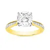 Vir Jewels 2 Cttw Lab Grown Diamond Engagement Solitaire Ring In 14k Yellow Gold For Women In Brown