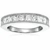 Vir Jewels 2 Cttw Princess Cut Diamond Wedding Band With Milgrain 14k Gold In White