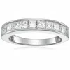 Vir Jewels 2 Cttw Princess Diamond Wedding Band 14k Gold Chanel Set Bridal In White