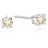 Vir Jewels 2/3 Cttw Champagne Diamond Stud Earrings 14k White Gold Round With Screw Backs In White