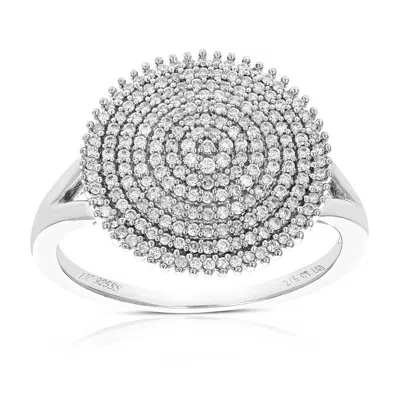Vir Jewels 2/5 Cttw Lab Grown Diamond Ring In Sterling Silver For Women