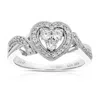 Vir Jewels 2/5 Cttw Lab Grown Diamond Ring In Sterling Silver For Women In Silver