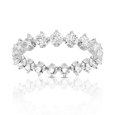 Vir Jewels 2.50 Cttw Lab Grown Diamond Eternity Ring Wedding Band In 14k White Gold For Women In Gray