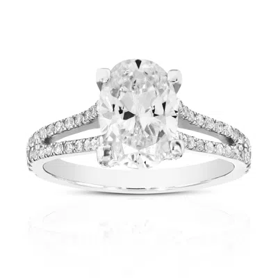 Vir Jewels 2.75 Cttw Lab Grown Diamond Engagement Ring In 14k White Gold For Women In Metallic