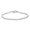 Vir Jewels 3 Cttw Lab Grown Diamond Tennis Bracelet In Sterling Silver 7 Inch For Women In Metallic