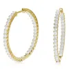 Vir Jewels 3 Cttw Princess Cut Diamond Inside Out Hoop Earrings 14k Yellow Gold Prong 1 Inch In Yellow