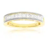 Vir Jewels 3/4 Cttw Princess Cut Diamond Wedding Band With Milgrain In 14k Gold In Yellow