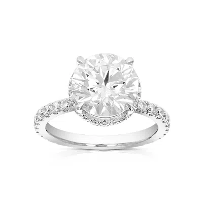 Vir Jewels 3.75 Cttw Lab Grown Diamond Engagement Ring In 14k White Gold For Women